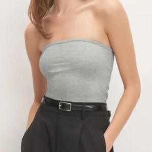 NWOT Everlane tube top in heather gray